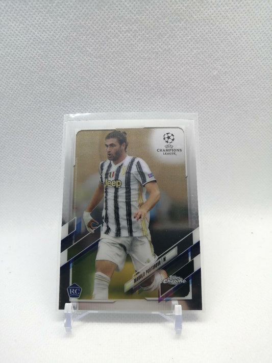 2020-21 Topps Chrome UEFA Champions League Soccer Rookie Manolo Portanova 21