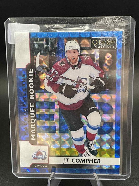 17-18 OPC Platinum J.T. Compher /199 Rookie BLUE PRISM Avalanche 2017
