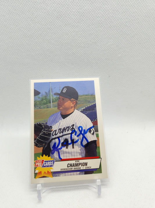 Kirk Champion Pro cards AUTO