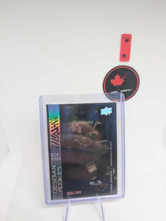 Calen Addison - 2021-22 Upper Deck Black Obsidian Rookies /349 Card #OR-9