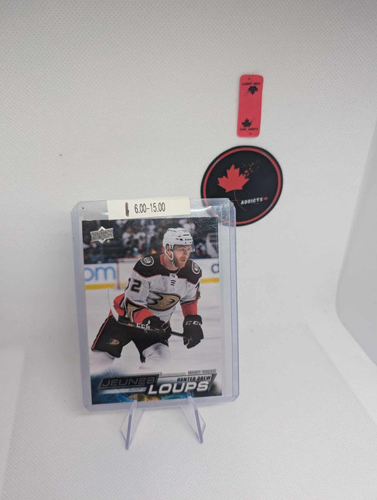 Hunter Drew 2022-23 Upper Deck Series 1 JEUNES LOUPS French Young Guns Ducks