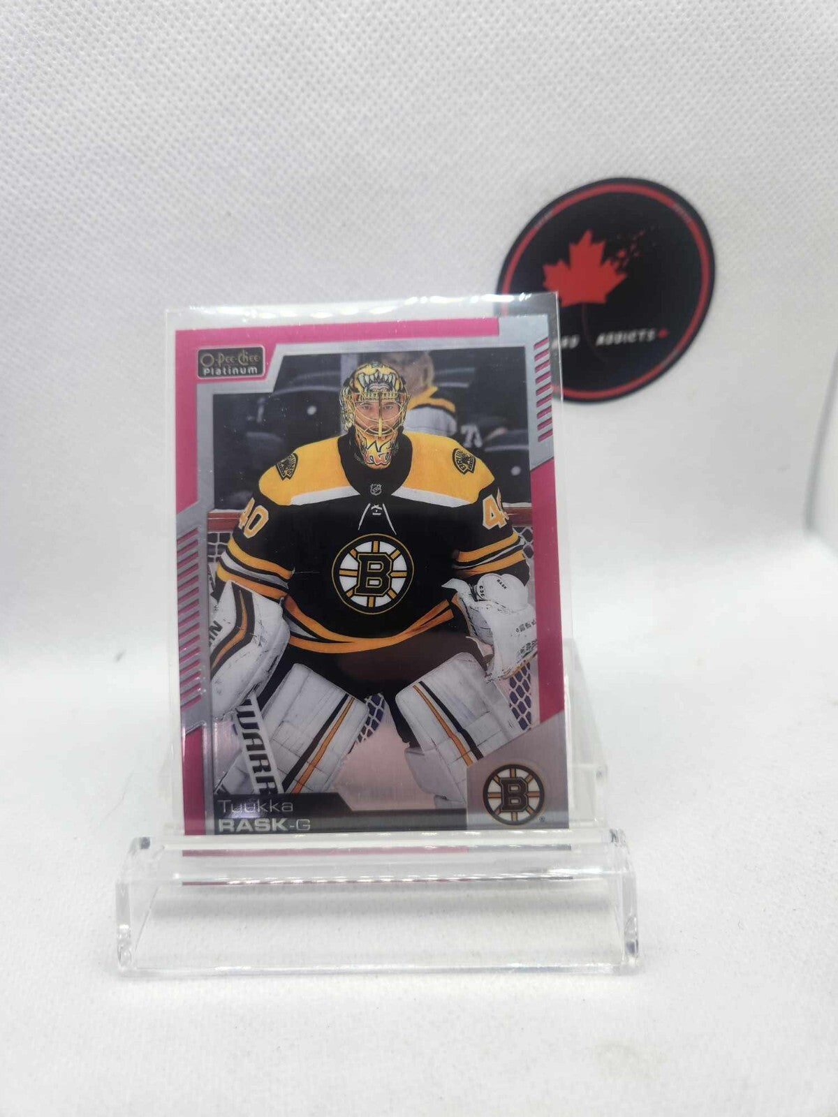 2020-21 O-PEE-CHEE PLATINUM - MATTE PINK - TUUKKA RASK