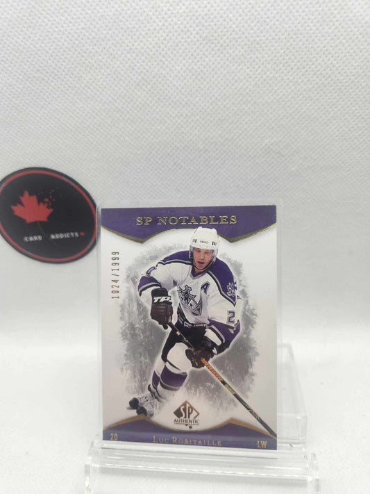 2007-08 SP Authentic Luc Robitaille Notables # 134 #d/1999