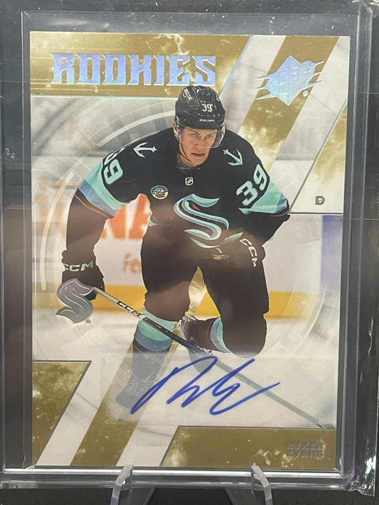 2023-24 Upper Deck SPx Ryker Evans Rookie Auto Card 145 UD