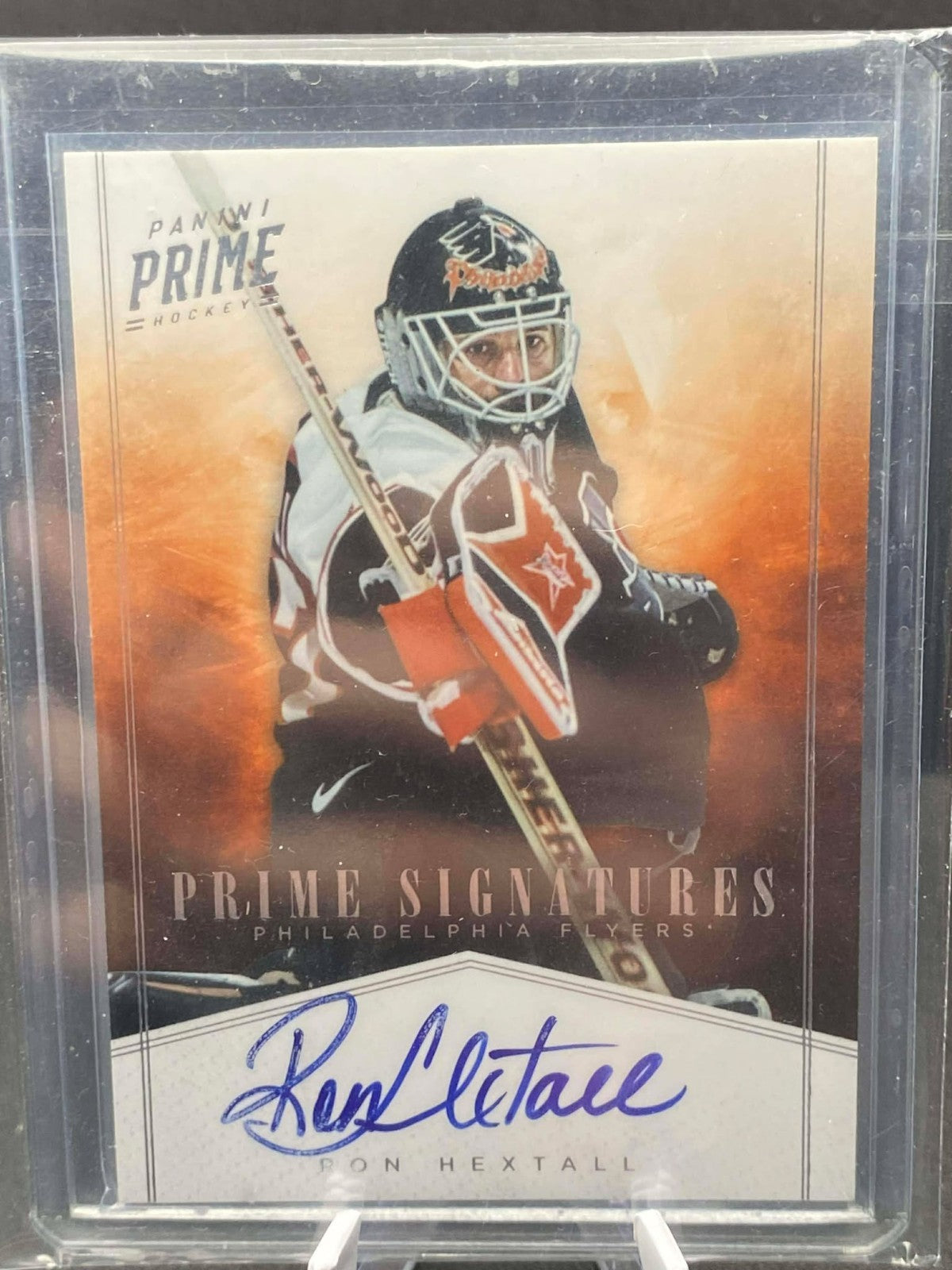 2011-12 RON HEXTALL PANINI PRIME SIGNATURES HOLOSILVER AUTOGRAPH SP FLYERS