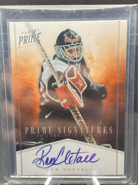 2011-12 RON HEXTALL PANINI PRIME SIGNATURES HOLOSILVER AUTOGRAPH SP FLYERS