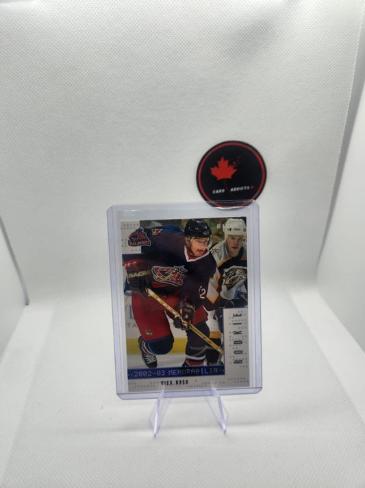 2002-03 Be a Player Memorabilia Rick Nash Rookie Columbus Blue Jackets #272