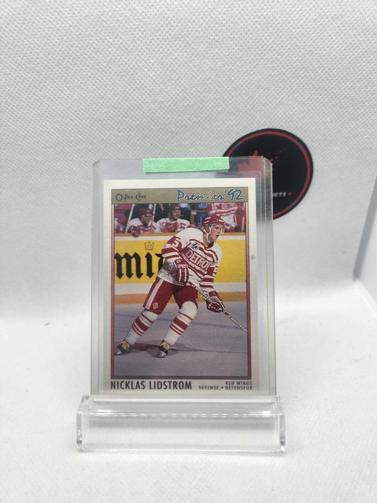 1991-92 O-Pee-Chee Premier Hockey Nicklas Lidstrom Rookie RC #117 Red Wings NHL