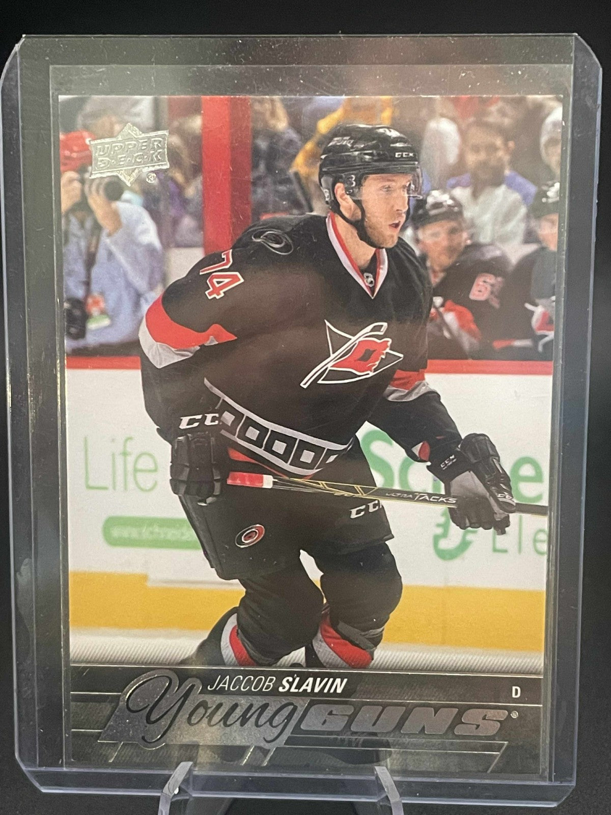 2015-16 Upper Deck Jaccob Slavin Young Guns YG Rookie #469 Carolina Hurricanes