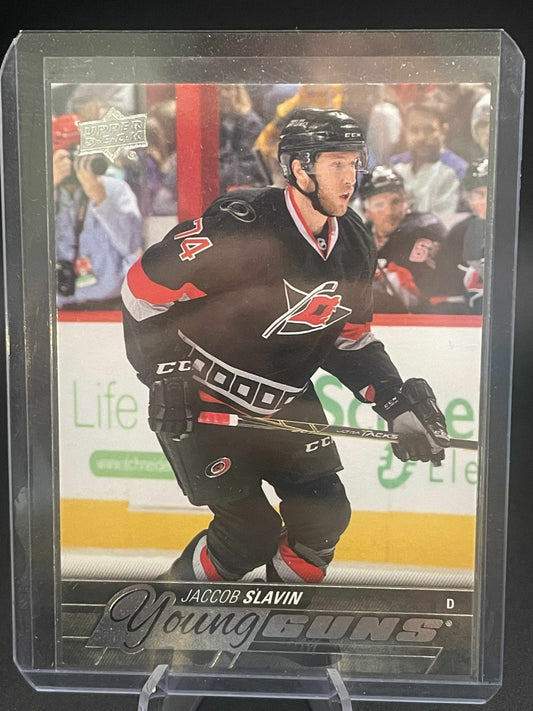 2015-16 Upper Deck Jaccob Slavin Young Guns YG Rookie #469 Carolina Hurricanes