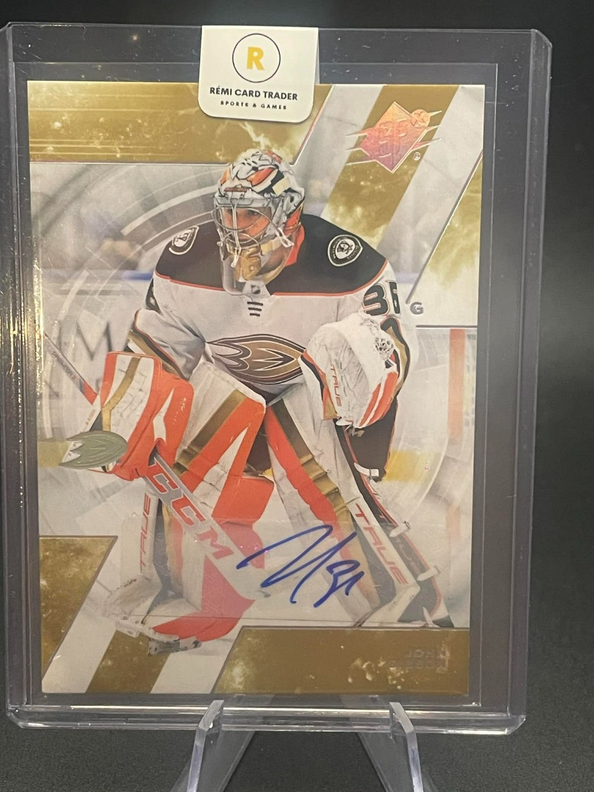 2023-24 Upper Deck SPX John Gibson SPX Autograph Auto Card Ducks
