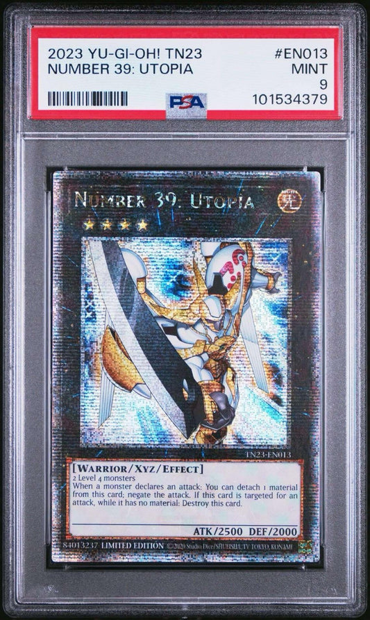 2023 YU-GI-OH! #EN021 NUMBER 39: UTOPIA RISING PSA 9