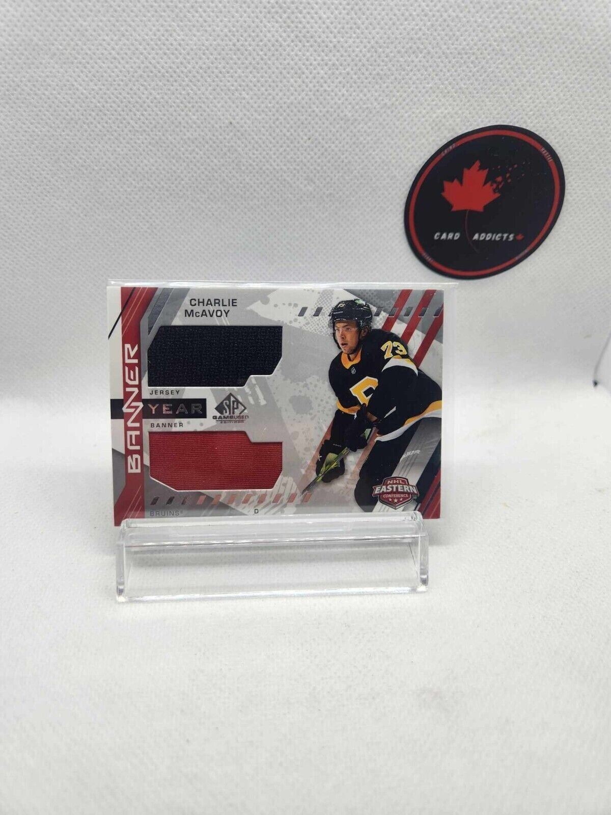 2021-22 SP Game Used Banner Year Jerseys #BYACM Charlie Mcavoy