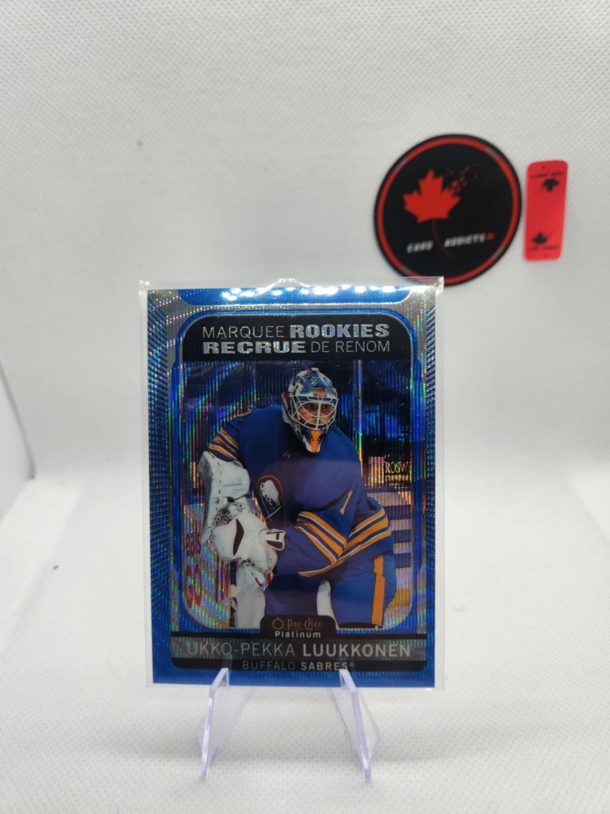 21-22 OPC PLATINUM MARQUEE ROOKIE BLUE SURGE UKKO-PEKKA LUUKKONEN RC #215