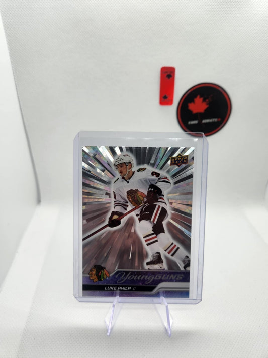 23-24 ud series 2 young guns Luke Philip Silver Outburst Chicago Blackhawks