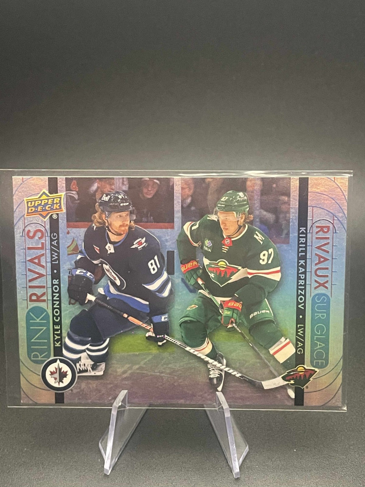 Kyle Connor / Kirill Kaprizov 2023-24 Upper Deck Tim Hortons Rink Rivals # RR-9
