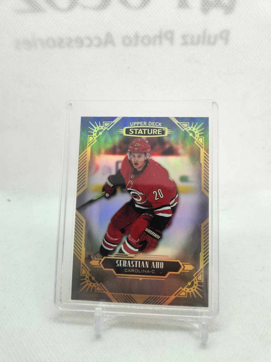2021 Upper Deck Stature Sebastian Aho Base Carolina Hurricanes