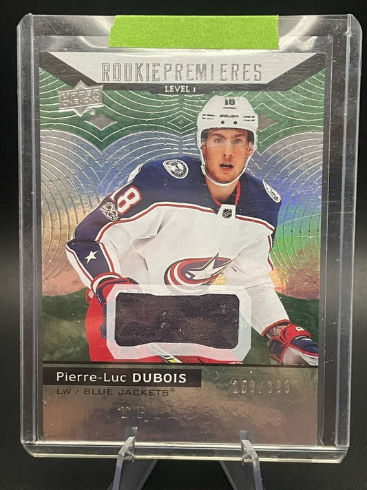 2017-18 UD Trilogy Rookie Premieres Green Jersey Pierre-Luc Dubois /399 #79