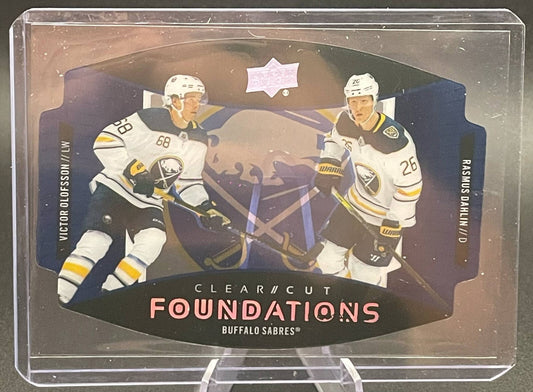 2020-21 UD CLEAR CUT FOUNDATIONS OLOFSSON/DAHLIN BUFFALO SABRES #CCF-DO