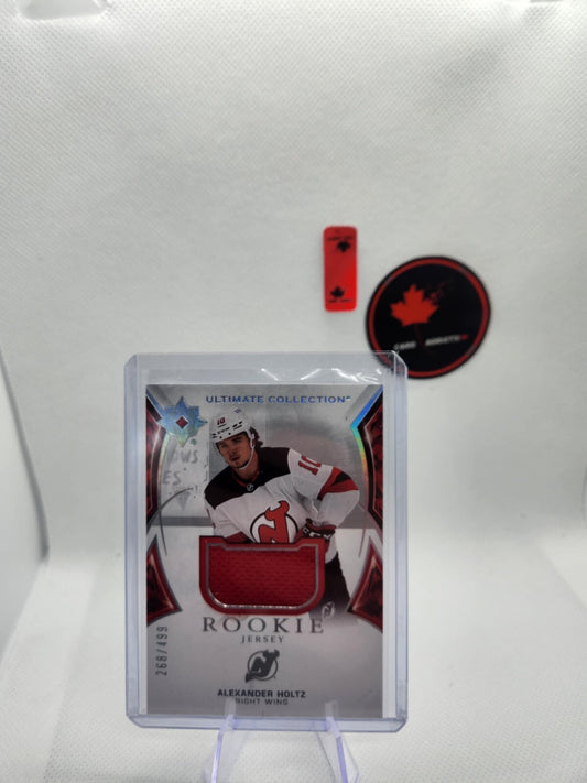 2021-22 Upper Deck Ultimate Alexander Holtz Jersey Rookie /499 #199