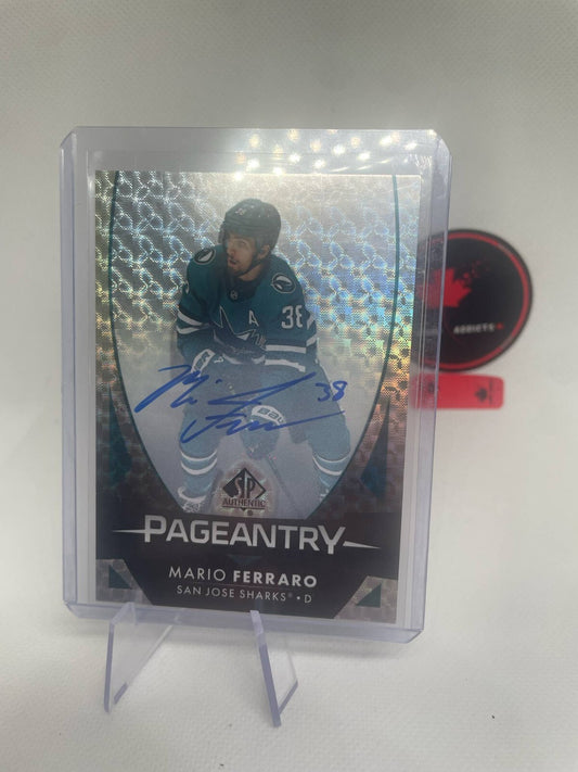 2023-24 SP AUTHENTIC MARIO FERRARO PAGEANTRY AUTO #P-27