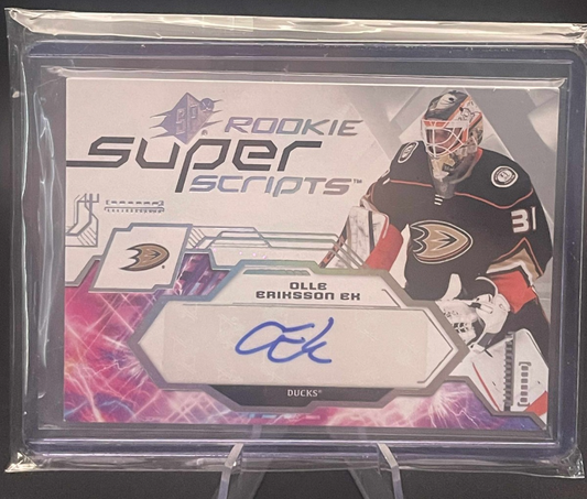 2023-24 SPx Rookie Super Scripts Olle Eriksson Ek auto #SSR-OE