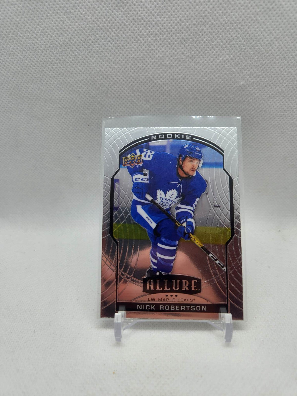 2020-21 UD Allure ROOKIE #99 Nick Robertson Toronto Maple Leafs
