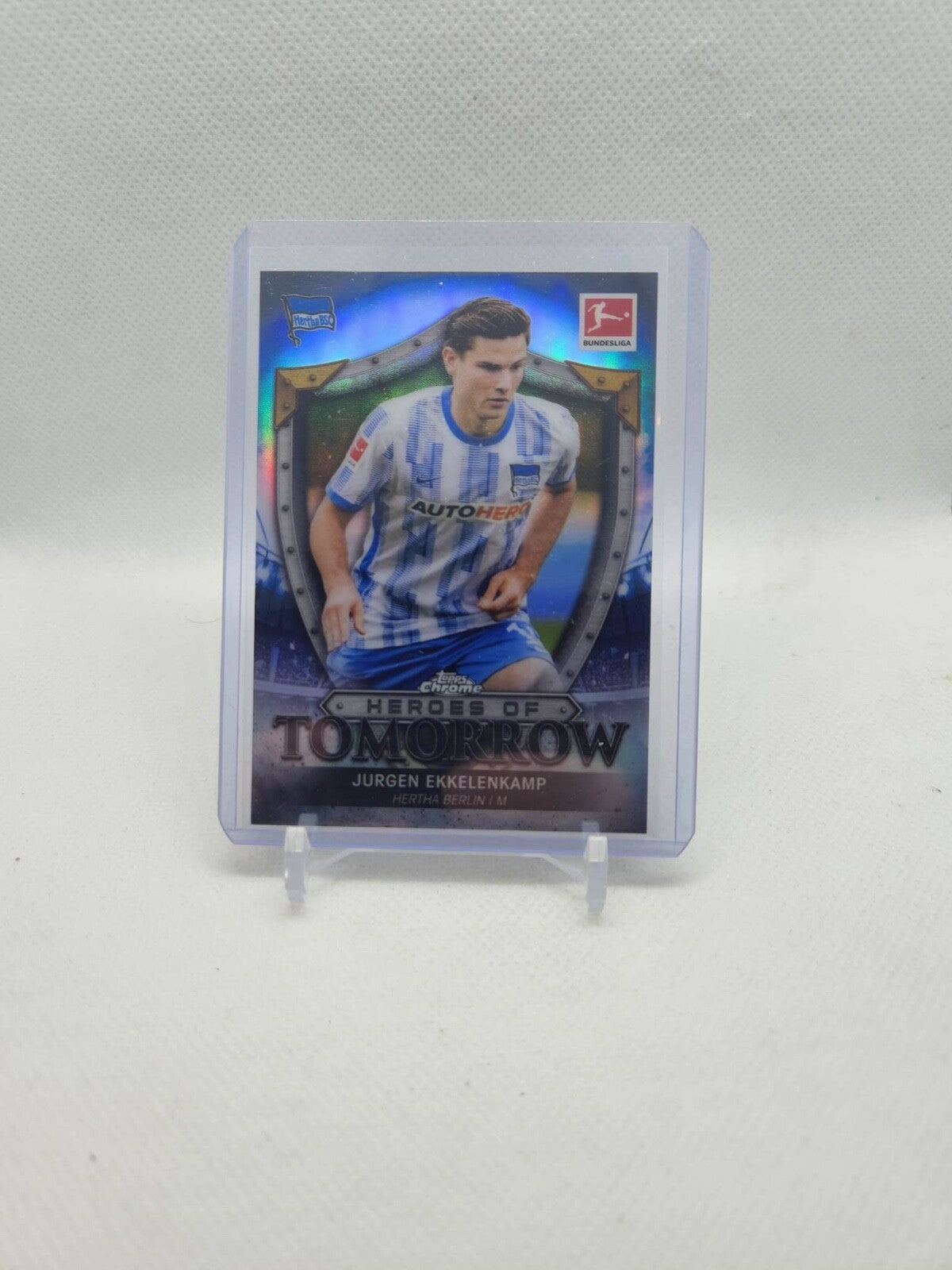 2021-22 Topps Chrome Sapphire Bundesliga Jurgen Ekkelenkamp Heroes Of Tomorrow