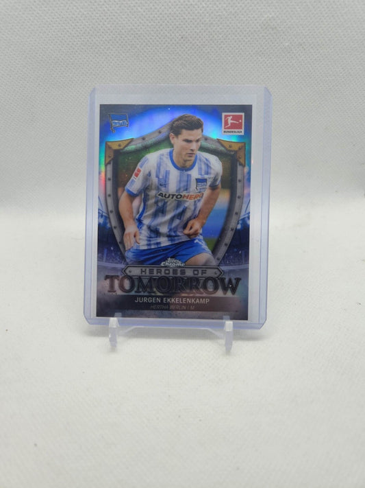 2021-22 Topps Chrome Sapphire Bundesliga Jurgen Ekkelenkamp Heroes Of Tomorrow