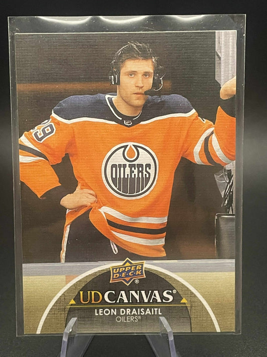 2021-22 21/22 Upper Deck Series 1 Canvas C33 Leon Draisaitl Edmonton Oilers