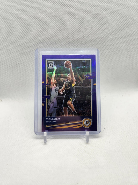 Malcolm Brogdon PURPLE SHOCK 2020-21 Donruss Optic Basketball #59 Indiana Pacers