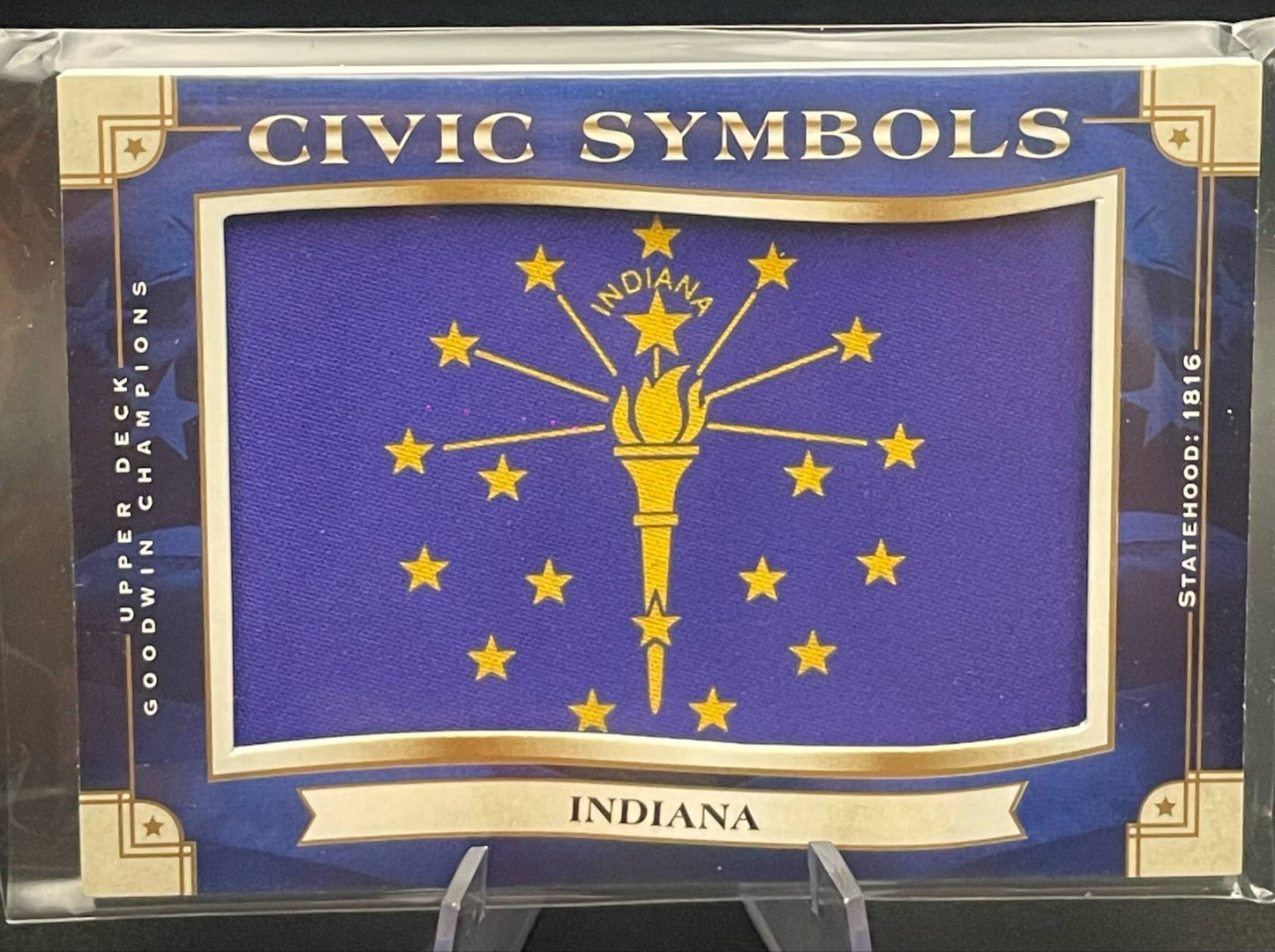 K307,813 - 2019 UD Goodwin Champions Civic Symbols Patches #USF19 Indiana T1