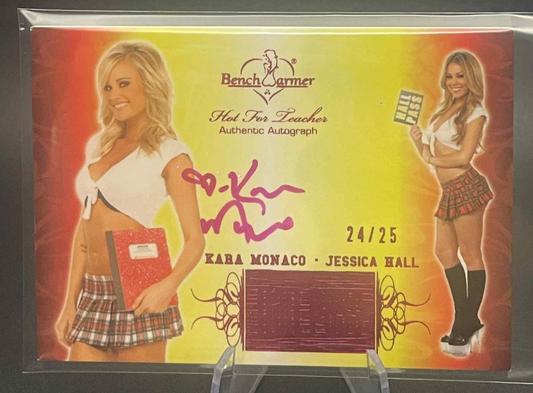 2012 Hot for Teacher Miki Black AUTO PINK SER# 24/25 PLAYMATE SP