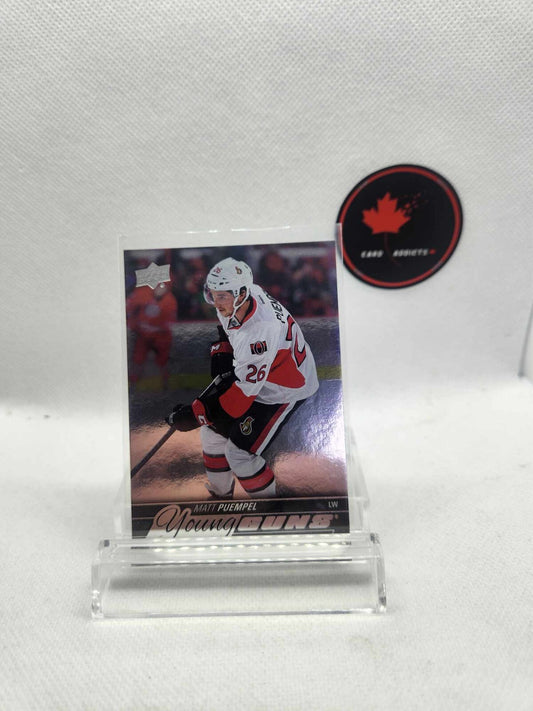 2015-16 Upper Deck Young Guns Silver Foil Board Matt Puempel #215 Rookie RC