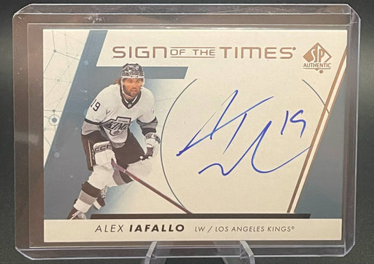 2022-23 Upper Deck Alex Iafallo SP Authentic Sign Of The Times #SOTT-AI Kings