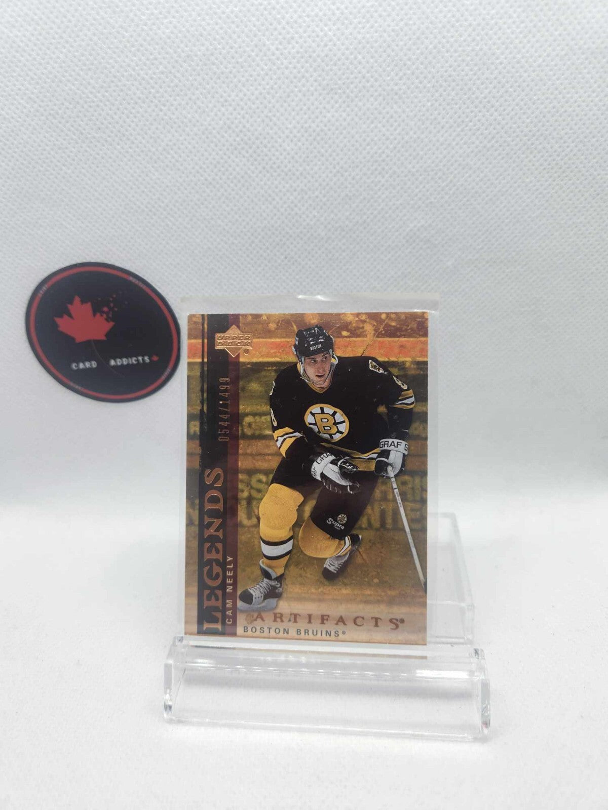 #8 Cam Neely Boston Bruins 2007-08 Artifacts Legend /1499 upper deck