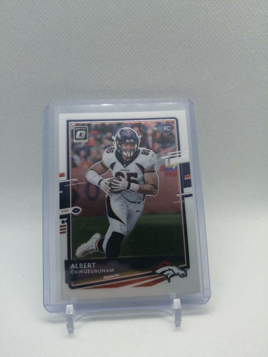 2020 Panini Donruss Optic Football Albert Okwuegbunam Rookie RC #124 Broncos