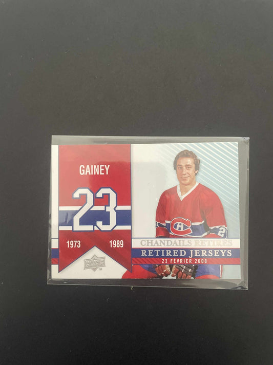 2008-09 UD MONTREAL CANADIENS CENTENNIAL JERSEYS RETIRED BOB GAINEY REF I