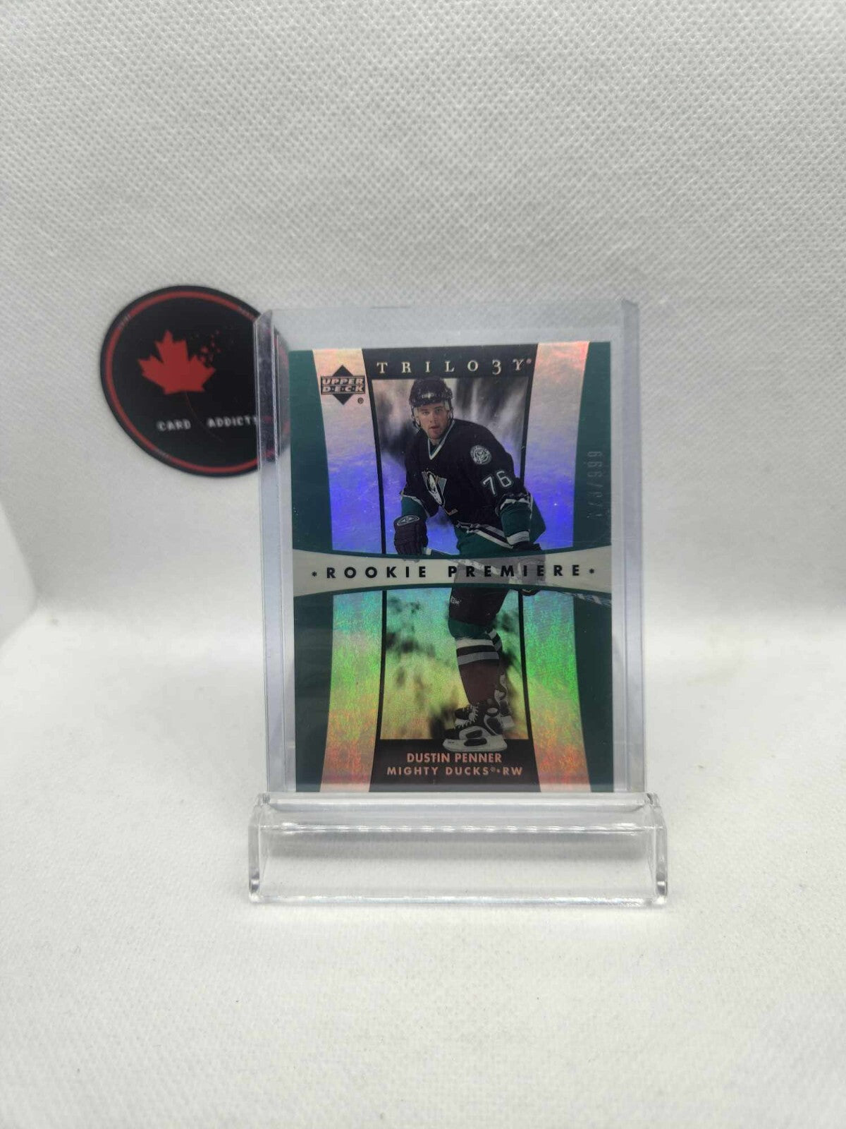 2005-06 Upper Deck Trilogy Rookie Premiere /999 Dustin Penner #221 Rookie RC