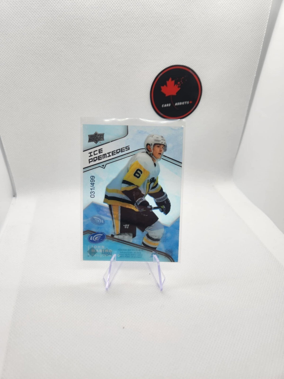 2019-20 Upper Deck Ice Premieres 99 John Marino /499 Pittsburgh Penguins