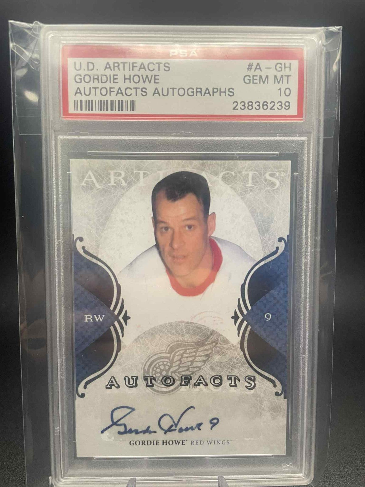 2011-12 Upper Deck Artifacts Autofacts Mr.Hockey (Gordie Howe) Auto PSA 10 Rare