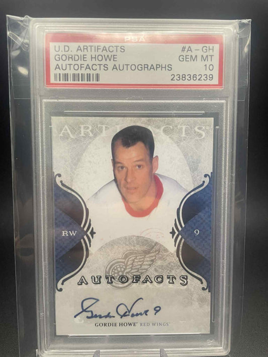 2011-12 Upper Deck Artifacts Autofacts Mr.Hockey (Gordie Howe) Auto PSA 10 Rare