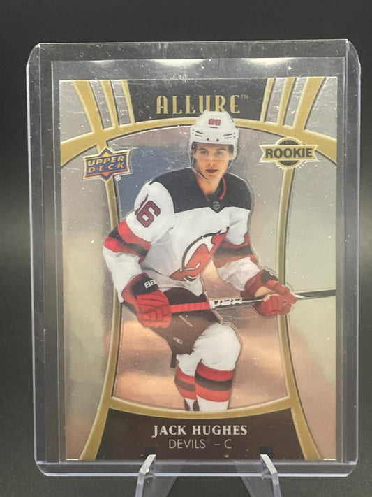 2019-20 JACK HUGHES UPPER DECK ALLURE HIGH NUMBER ROOKIE CARD