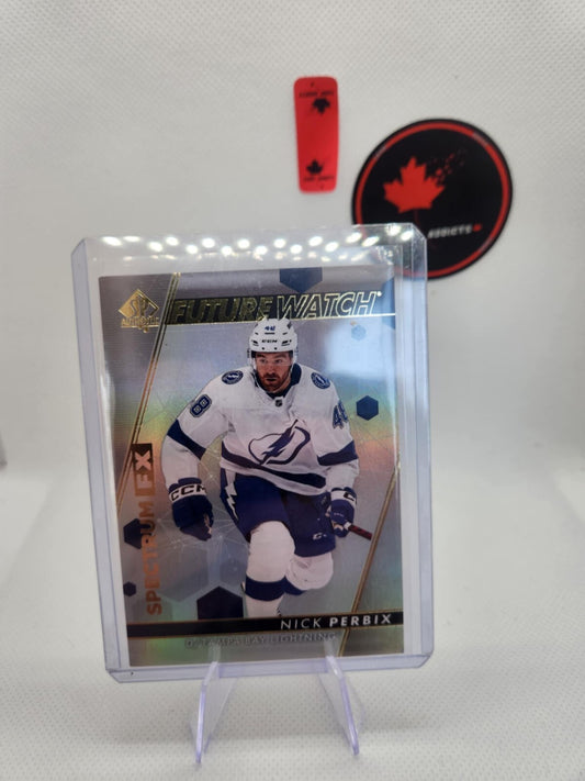 2022-23 UD SP Authentic Nick Perbix #S-53 Spectrum FX Future Watch Tampa Bay