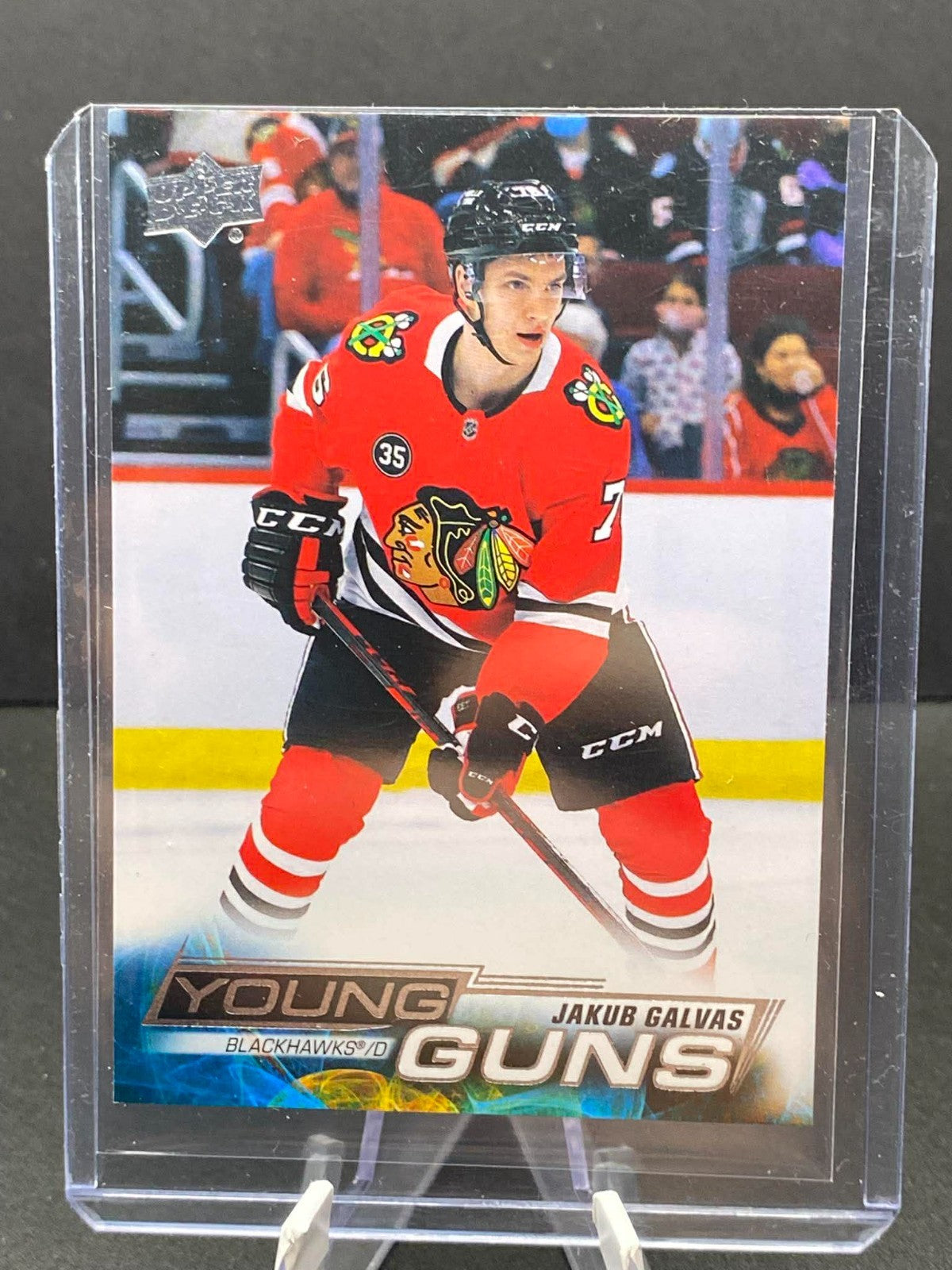 2022-23 Jakub Galvas Young Guns Series 1 #225 Chicago Blackhawks Rookie