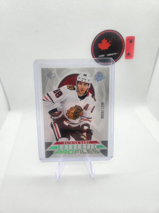 2020-21 SP Retail Authentic Profiles Silver Spectrum /1299 Patrick Kane #AP-16