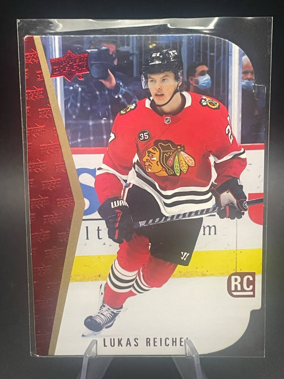 Lukas Reichel Retro Red Die Cut Rookie RC 2022-23 Upper Deck UD Series 1