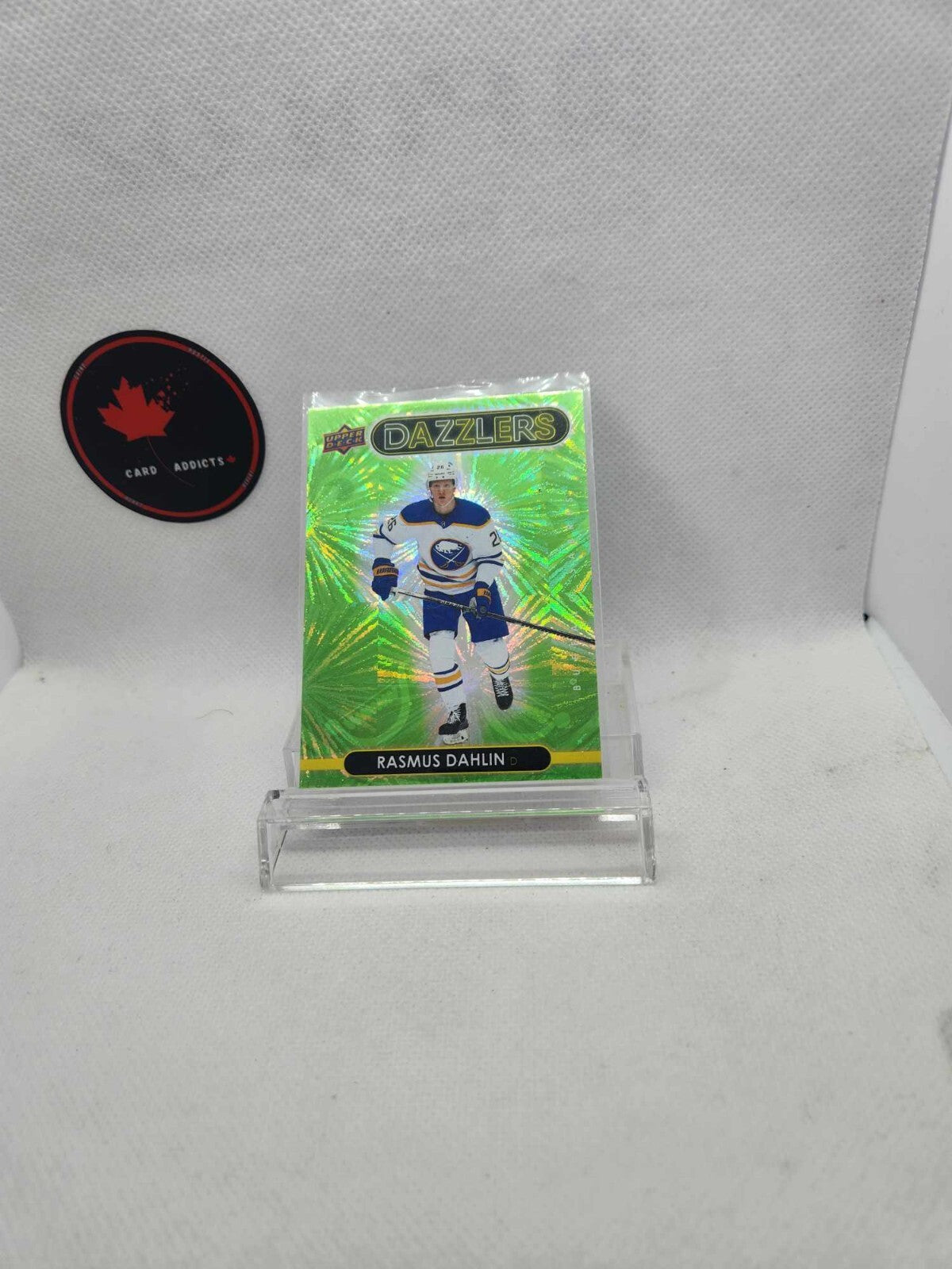 2021-22 Upper Deck Dazzlers Green #DZ-7 Rasmus Dahlin