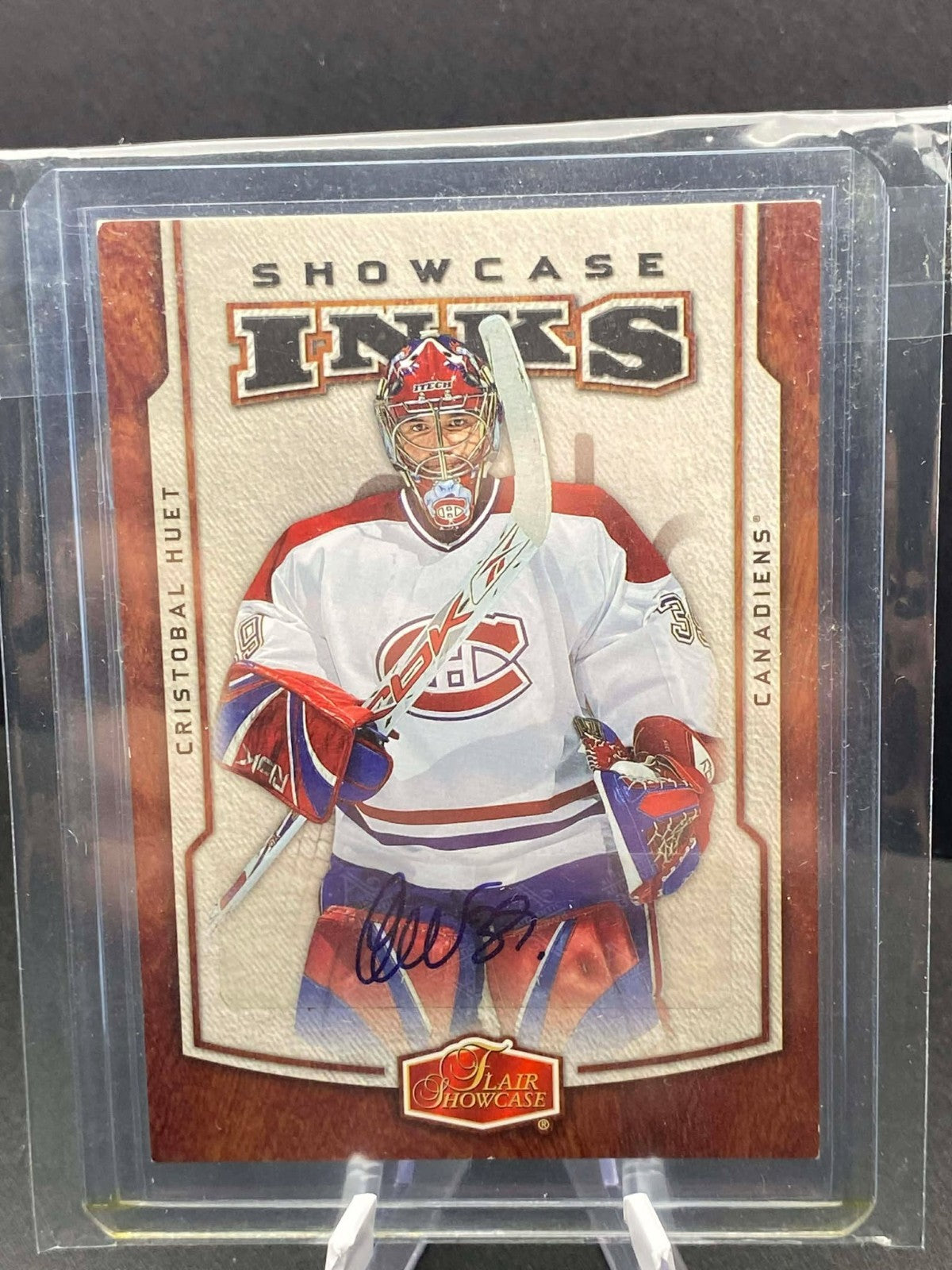 2006-07 Flair Showcase Inks Huet Auto #I-CH Montreal Canadiens