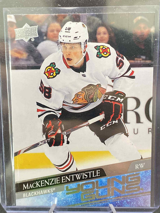 2020-21 Upper Deck Series 2 Young Guns MacKenzie Entwistle. Rookie #471